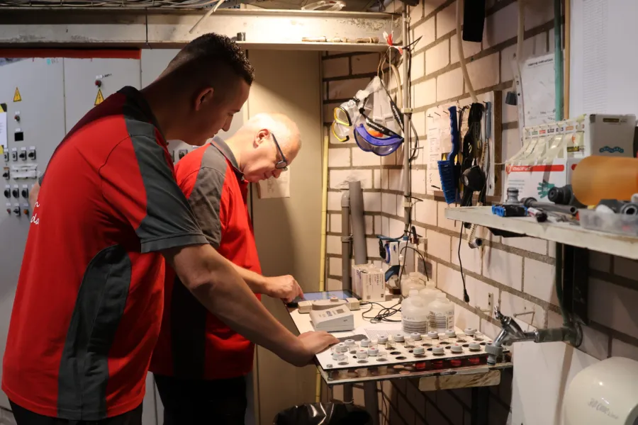 Zwembad de Leistert machinekamer